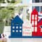 Glitzhome® 16" Wooden Patriotic America House Table Décor